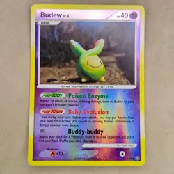 Budew 33/100 Reverse Holo Pokemon Diamond & Pearl Stormfront LP Lightly Played - Image 1
