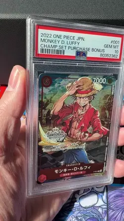 Monkey D Luffy P-001 PSA 10 Championship Trophy Card One Piece Japanese Promo - Image 2