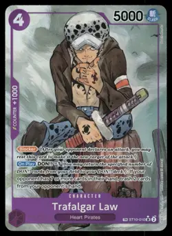 Trafalgar Law ST10-010 TR Alt Art One Piece TCG Treasure Rare Card English - Image 1