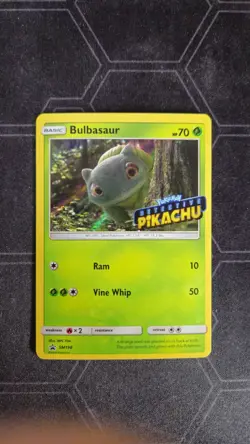 Bulbasaur SM198 Stamped Detective Pikachu Holo Promo Pokemon Card NM - Image 1