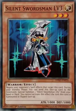 DPRP-EN016 SILENT SWORDSMAN LV3 COMMON 1ST EDITION YuGiOh CARD - Image 1