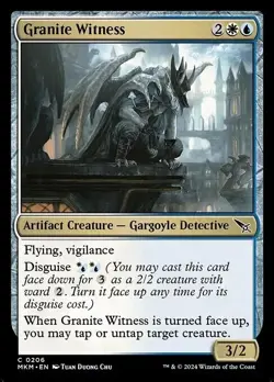 MTG COMMON REGULAR - (MKM) NM - GRANITE WITNESS 0206 - Image 1