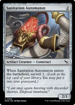 MTG COMMON REGULAR - (MKM) NM - SANITATION AUTOMATON 0256 - Image 1