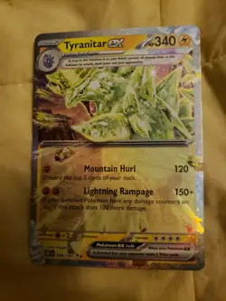 Pokemon Tyranitar EX Double Rare Holo Card 66/197 Obsidian Flames Series - Image 1