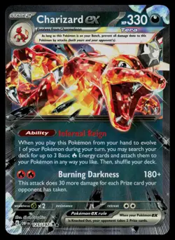 Charizard ex 125/197 Obsidian Flames Double Rare Pokemon - Image 1