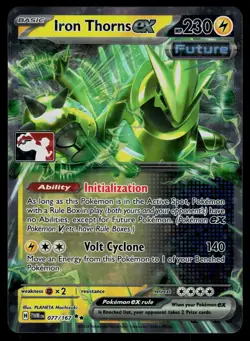 Iron Thorns ex 077/167 Twilight Masquerade Prize Pack Series Play Stamp Pokemon - Image 1