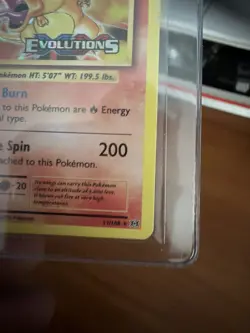 Charizard 11/108 Evolutions Prerelease Promo Stamped Pokemon TCG - Played - Image 5