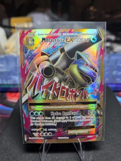 M Blastoise EX (Full Art) 102/108 Pokemon XY Evolutions 2016 NM Pokemon TCG - Image 1