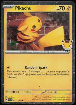 Pikachu (Pokemon Day 2026) 051/162 MP MCAP Holo Pokemon - Image 1