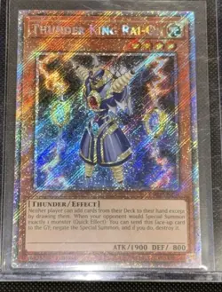 Thunder King Rai-Oh (Platinum Secret Rare) RA03-EN206 NM Yugioh - Image 1