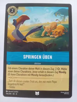 Disney Lorcana Karte Springen uben 176/204 8JAF DE - Image 1