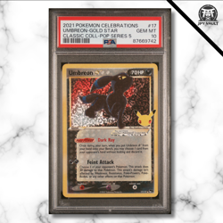 Pokemon Card English - Umbreon Gold Star #17 - Celebrations - PSA 10 GEM MINT - Image 1