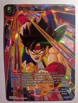 Carte Dragon Ball Super Card Game Bardock, Frappe Ultime TB3-019 SR - Image 1