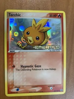 Torchic 69/106 Pokemon Card EX Emerald 2005 Reverse Holo Foil Stamped TCG MP - Image 1