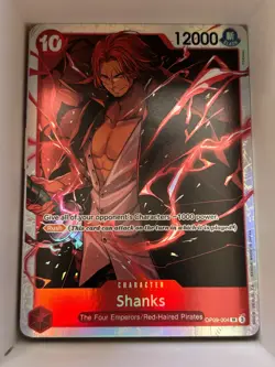 OP09-004 Shanks English SR One Piece TCG Card Game - Image 1