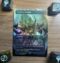 MTG Crashing Footfalls [SPECIAL GUEST BORDERLESS FOIL] - SPG [NM] - Image 1