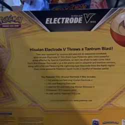 Pokemon TCG Hisuian Electrode V Card Box - 42 Cards 820650851216 - Image 2