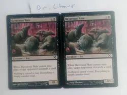 2x Ravenous Rats 10th Edition MTG Great Condition - Image 1
