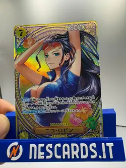 One Piece TCG Nico Robin SR SP Japanese EB03-055 Card Heroines Edition - Image 1