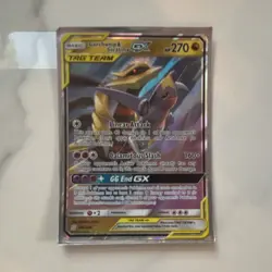 Pokemon Trading Card Garchomp & Giratina GX TAG TEAM Holo Ultra Rare 146/236 - Image 1