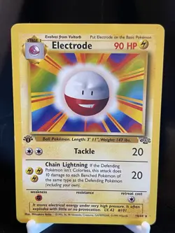 1st EDITION ERROR Electrode 18/64 Jungle Rare Card LP - Image 1