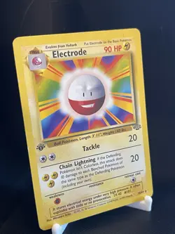 1st EDITION ERROR Electrode 18/64 Jungle Rare Card LP - Image 2