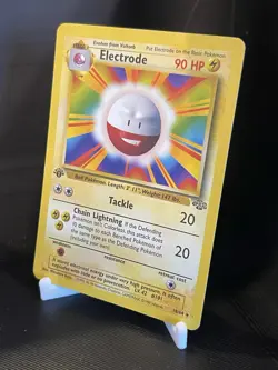 1st EDITION ERROR Electrode 18/64 Jungle Rare Card LP - Image 3