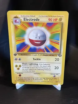1st EDITION ERROR Electrode 18/64 Jungle Rare Card LP - Image 4