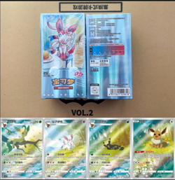Pokemon TCG Chinese Card Vol.2 Gem Pack Eevee Booster Box+Card Binder - Image 2