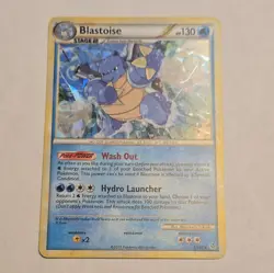 Blastoise - 13/95 - Pokemon Unleashed Holo Card Cracked LP - Image 1