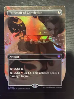 Talisman of Conviction (Borderless) Codex Secrets of Strixhaven Foil 428 Promo - Image 1