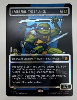 Leonardo, The Balance (M0083)(Borderless) (Surge Foil) Commander: TMNT - Image 1