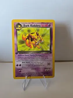 1999 Vintage 1st Edition Team Rocket Dark Kadabra 39/82 Pokemon Card - Image 2