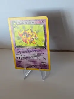 1999 Vintage 1st Edition Team Rocket Dark Kadabra 39/82 Pokemon Card - Image 3