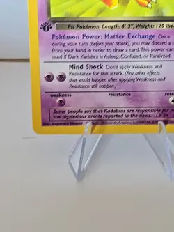 1999 Vintage 1st Edition Team Rocket Dark Kadabra 39/82 Pokemon Card - Image 5