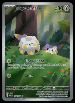 Togedemaru 104/094 Phantasmal Flames Illustration Rare Pokemon - Image 1