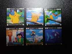 Pokemon GB Pocket Mini Card Non Holo x6 Ash Pikachu Magikarp etc #5727 - Image 1