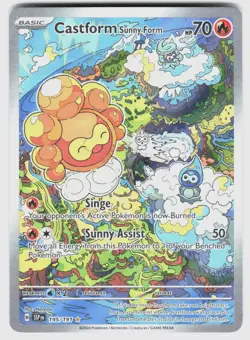 CASTFORM SUNNY FORM 195/191 ILLUSTRATION RARE SURGING SPARKS POKEMON HOLO NM/M - Image 1