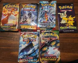 POKEMON PACK SEALED LOT OF 5 PACKS Ect - Image 2