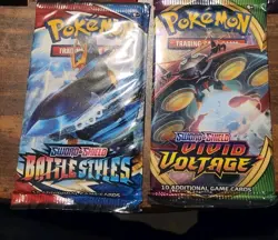 POKEMON PACK SEALED LOT OF 5 PACKS Ect - Image 4