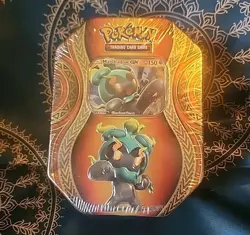 2017 🔥Pokemon🔥 Marshadow GX Mysterious Powers Collector Tin Factory Sealed - Image 1