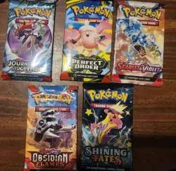 POKEMON PACK SEALED LOT OF 5 PACKS SCARLET &Violet, Perfect Order, Journey ECT . - Image 4