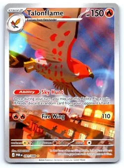 Pokemon Talonflame ME03: Perfect Order POR Illustration Rare Holo 091/088 NM - Image 1