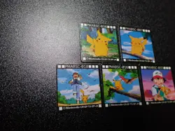 Pokemon GB Pocket Mini Card Non Holo x5 Ash Pikachu etc #5726 EX/VG - Image 2
