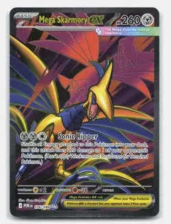 Mega Skarmory ex 106/088 Ultra Rare Perfect Order Pokemon Near Mint - Image 1
