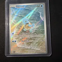 Pokemon TCG Squirtle Scarlet & Violet-151 170/165 Holo Illustration Rare - Image 1