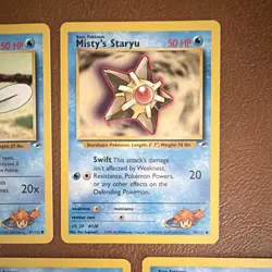 Pokemon TCG WOTC Gym Heroes Misty's Water Lot (5) Poliwag Eng - Image 3