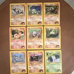 Pokemon TCG WOTC Gym Heroes Brock's Lot (9) Geodude/Vulpix/Graveler Eng - Image 1