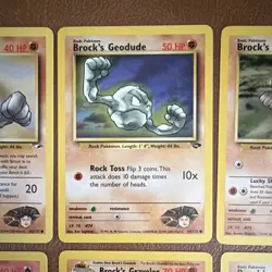 Pokemon TCG WOTC Gym Heroes Brock's Lot (9) Geodude/Vulpix/Graveler Eng - Image 3