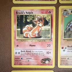 Pokemon TCG WOTC Gym Heroes Brock's Lot (9) Geodude/Vulpix/Graveler Eng - Image 5